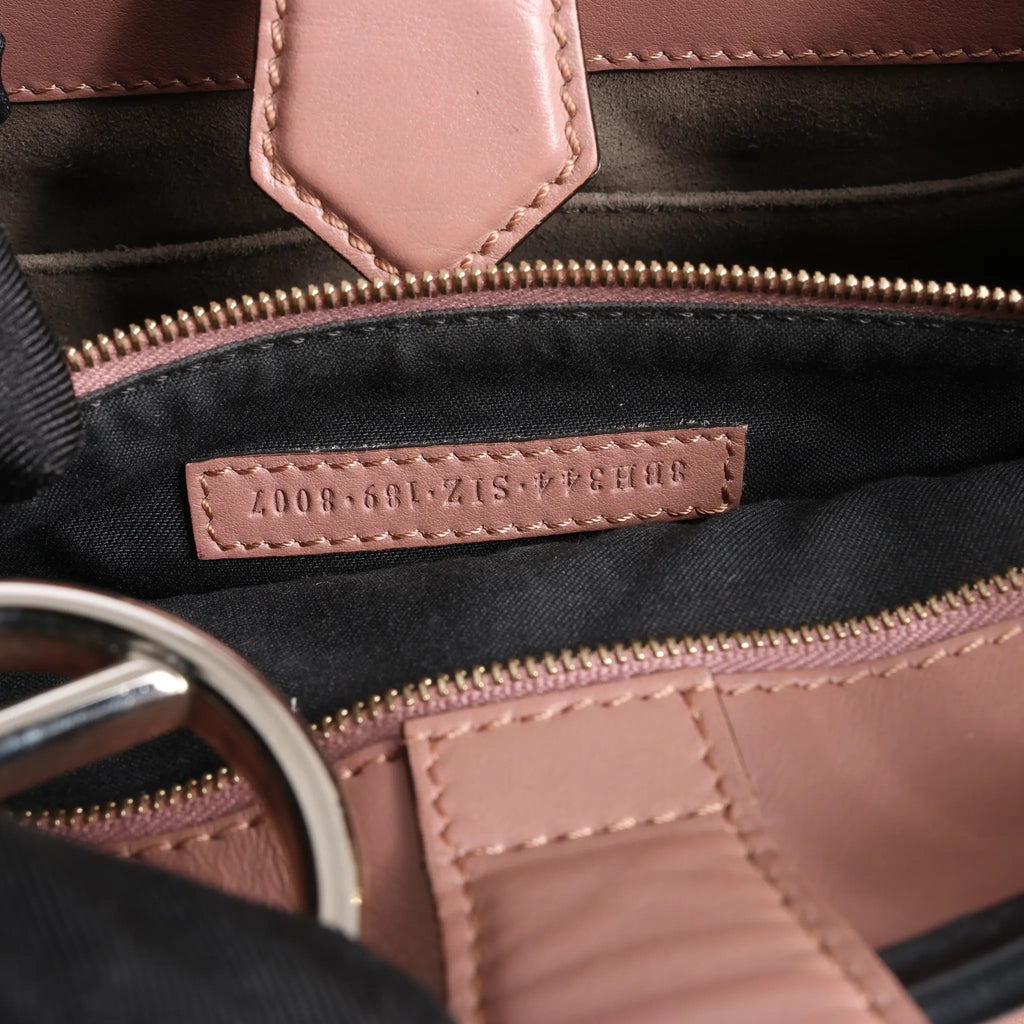 Fendi Runaway Leather 2Way Handbag in Pink 8BH344
