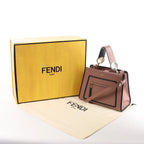 Fendi Runaway Leather 2Way Handbag in Pink 8BH344