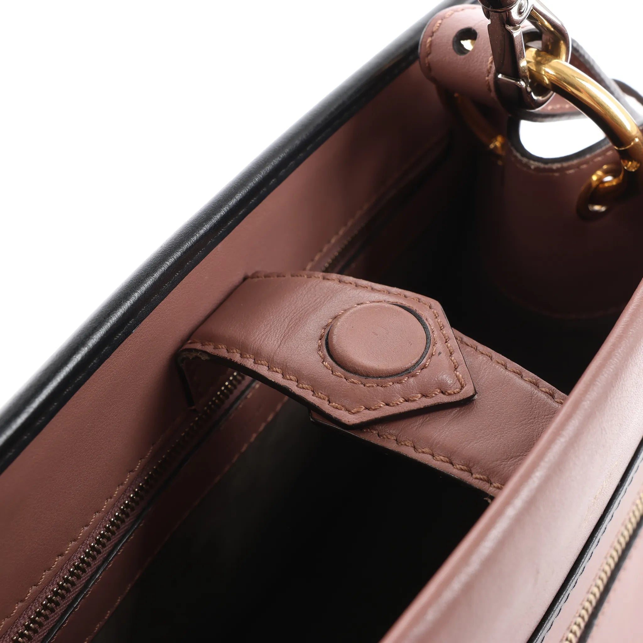 Fendi Runaway Leather 2Way Handbag in Pink 8BH344