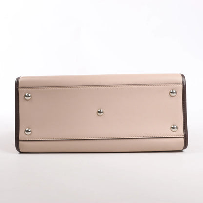 Sac à main Fendi Runaway en cuir beige poudré 8BH344