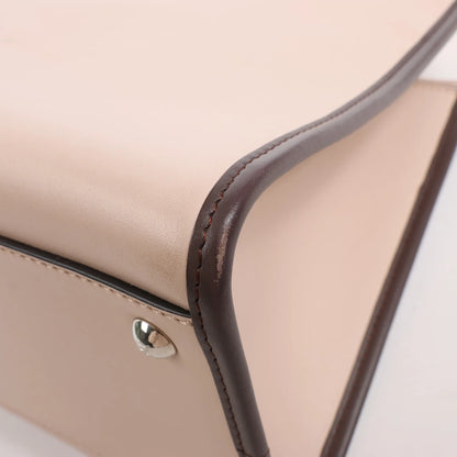 Sac à main Fendi Runaway en cuir beige poudré 8BH344