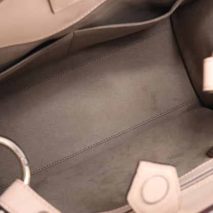 Sac à main Fendi Runaway en cuir beige poudré 8BH344