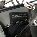 Fendi Runaway Leather Handbag in Green 8BH344