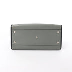 Fendi Runaway Leather Handbag in Green 8BH344