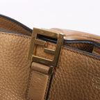 Fendi Selleria FF Medium Leather 2Way 2Way Handbag in Brown 8BH368