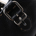 Fendi Carla Selleria Leather Handbag in Black 8BH135