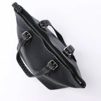 Fendi Carla Selleria Leather Handbag in Black 8BH135