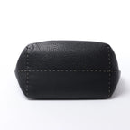 Fendi Carla Selleria Leather Handbag in Black 8BH135