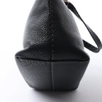 Fendi Carla Selleria Leather Handbag in Black 8BH135