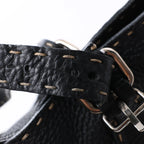 Fendi Carla Selleria Leather Handbag in Black 8BH135
