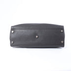 Fendi Selleria Peekaboo Leather 2Way Handbag Gray 7VA388