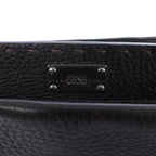 Fendi Selleria Peekaboo Leather 2Way Handbag Gray 7VA388