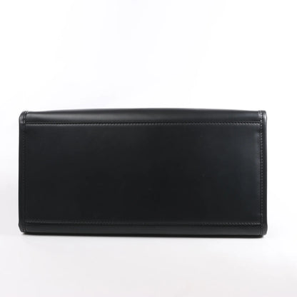 Grand sac à main en cuir Fendi Sunshine noir 8BH372