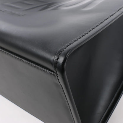 Grand sac à main en cuir Fendi Sunshine noir 8BH372