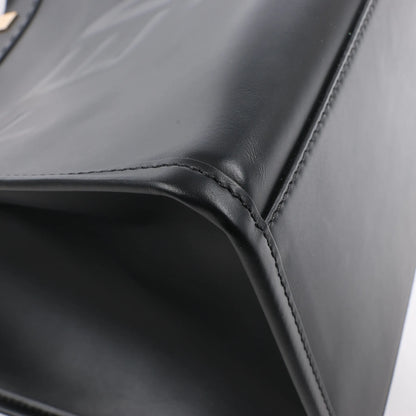 Grand sac à main en cuir Fendi Sunshine noir 8BH372