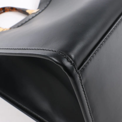 Grand sac à main en cuir Fendi Sunshine noir 8BH372