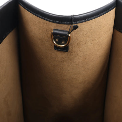 Grand sac à main en cuir Fendi Sunshine noir 8BH372