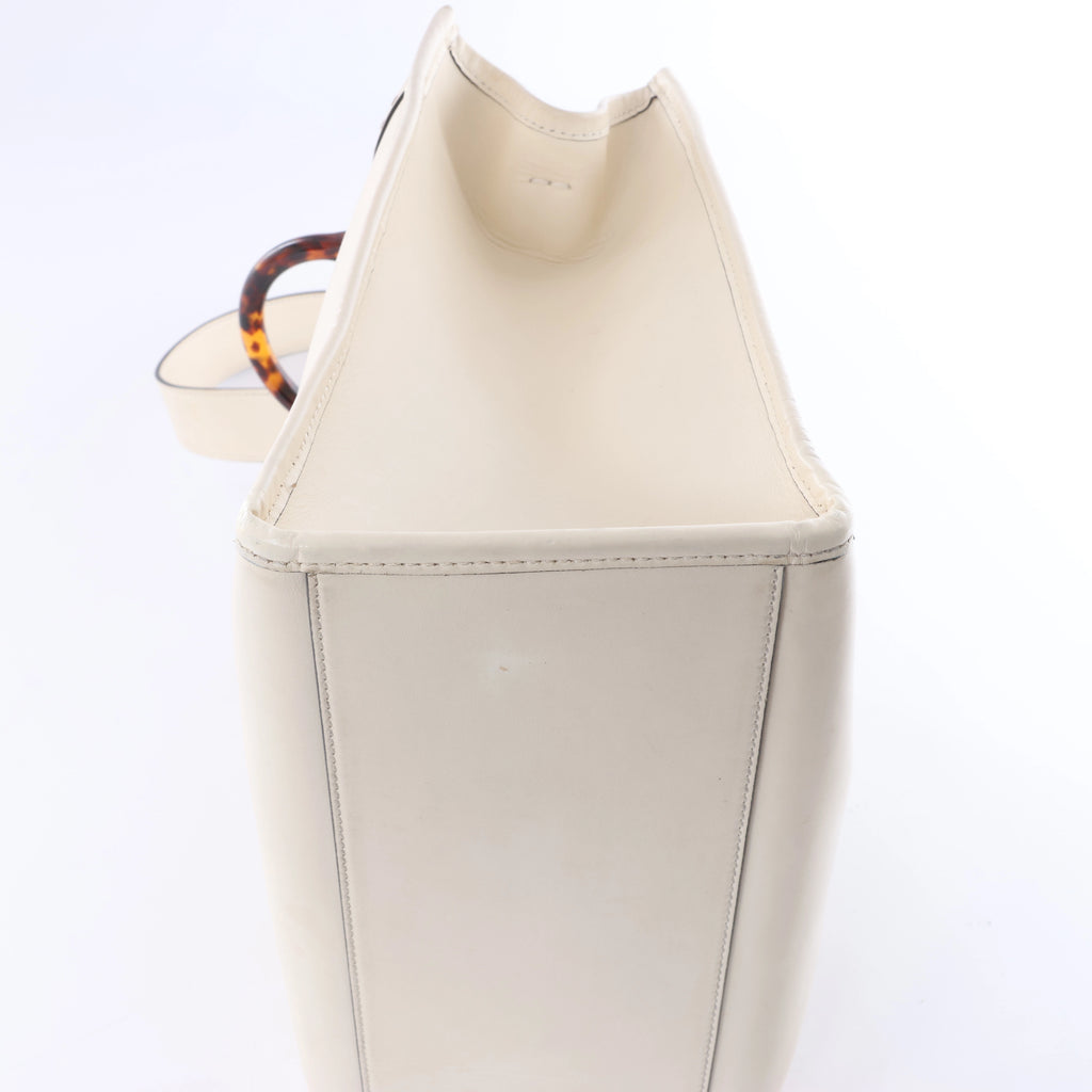 Fendi Sunshine Medium Leather 2Way Handbag in Beige 8BH386
