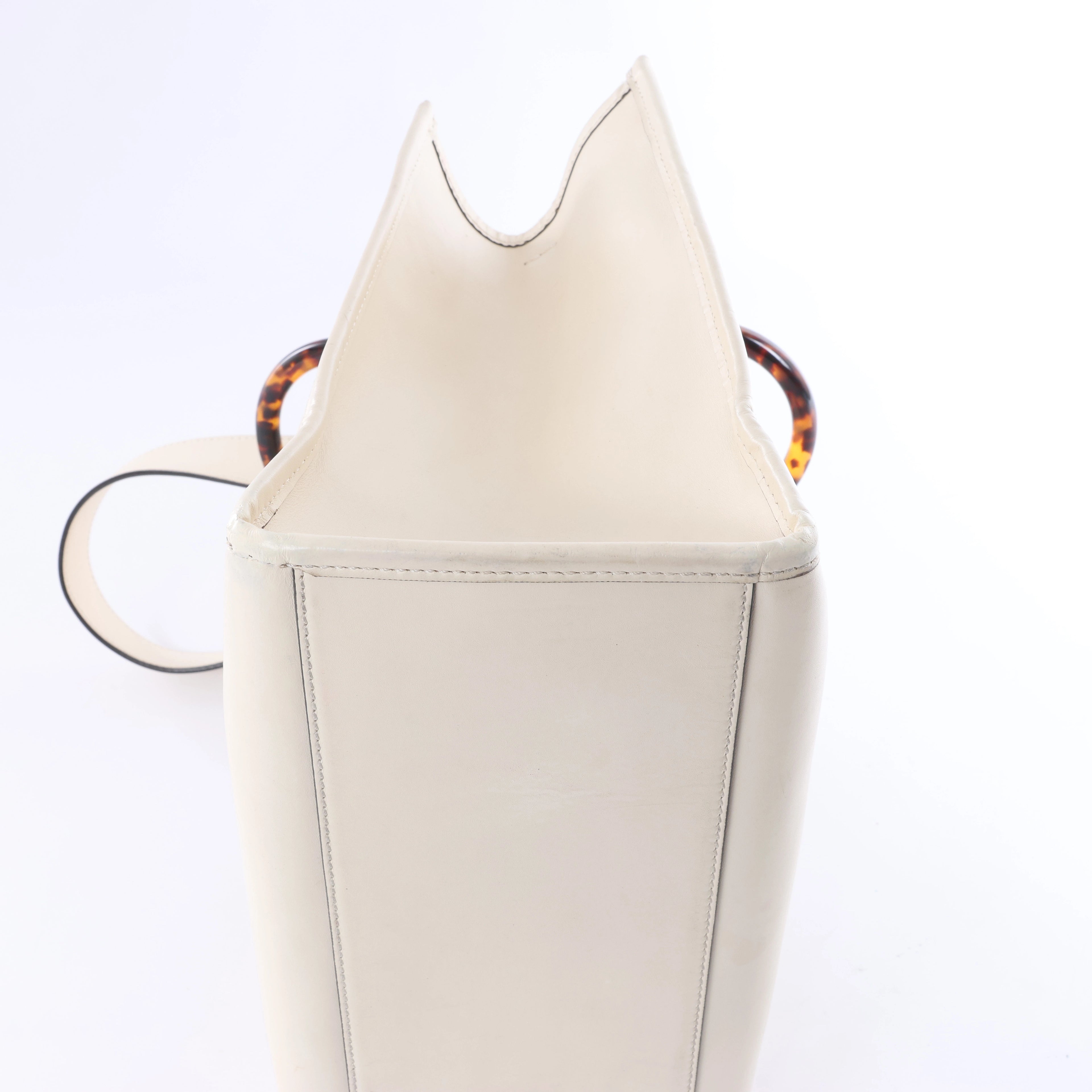 Fendi Sunshine Medium Leather 2Way Handbag in Beige 8BH386