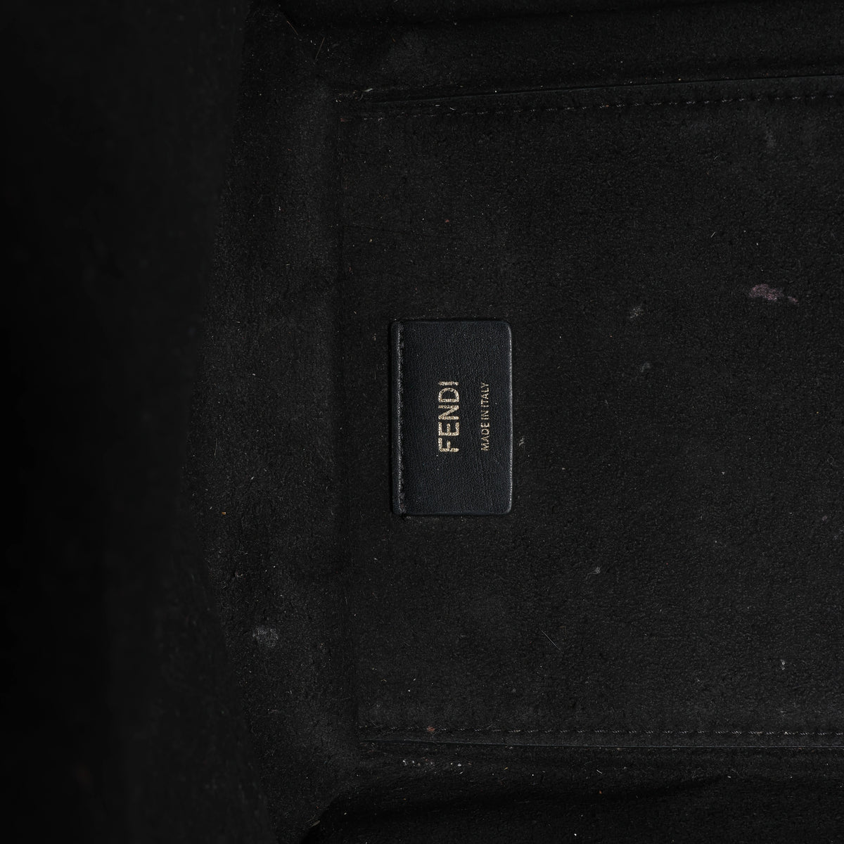 Fendi Sunshine Medium Leather 2Way Handbag in Black