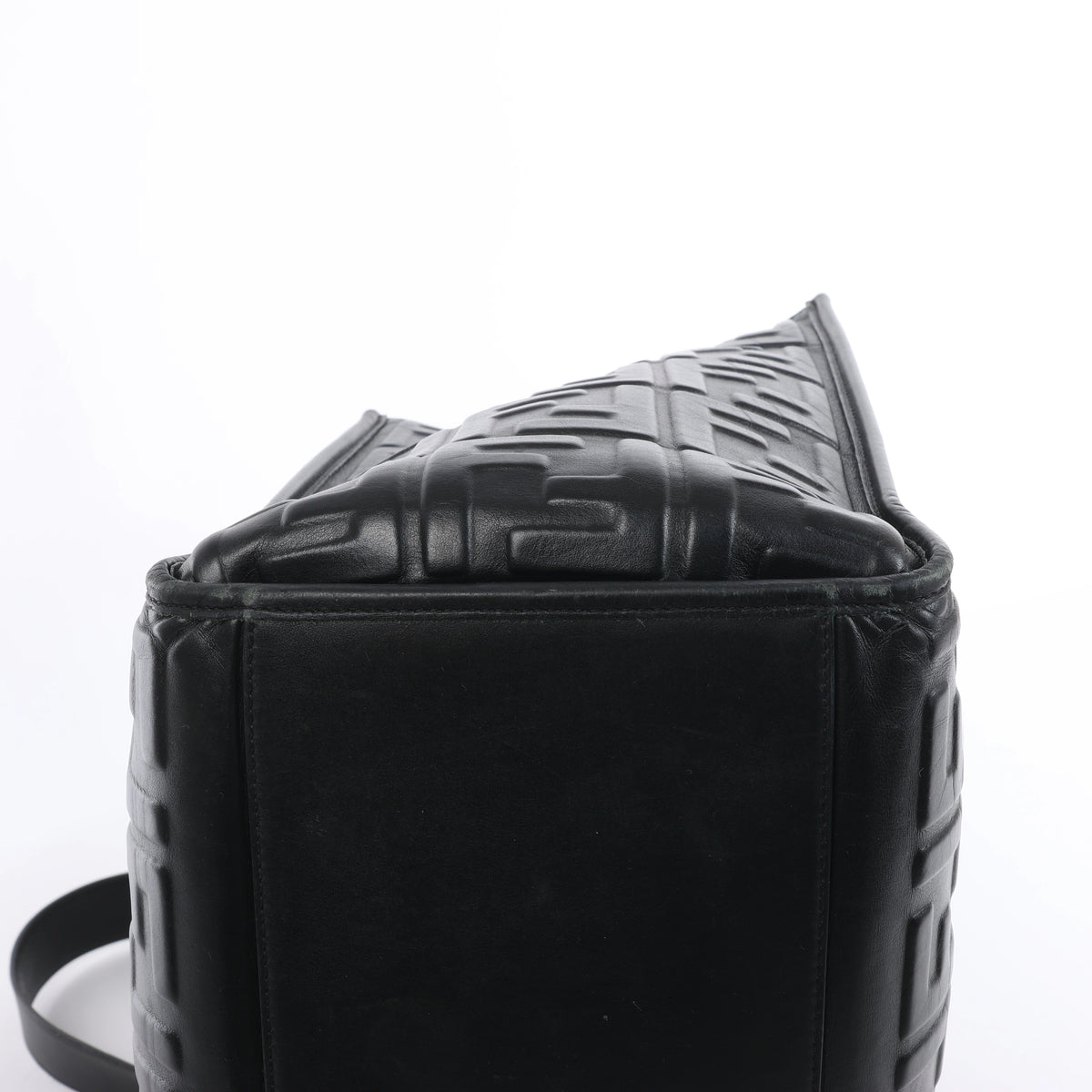 Fendi Sunshine Medium Leather 2Way Handbag in Black