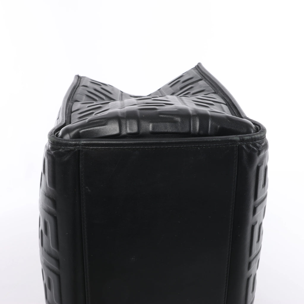 Fendi Sunshine Medium Leather 2Way Handbag in Black