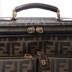 Fendi Zucca Canvas & Leather Travel Bag in Brown