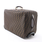 Fendi Zucca Canvas & Leather Travel Bag in Brown
