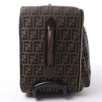 Fendi Zucca Canvas & Leather Travel Bag in Brown