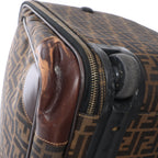 Fendi Zucca Canvas & Leather Travel Bag in Brown