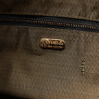 FENDI Zucca Canvas x Leather Handbag in Brown