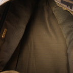 FENDI Zucca Canvas x Leather Handbag in Brown