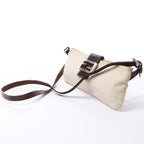 FENDI Baguette ZUCCa Canvas x Leather Shoulder bag in Beige 26685
