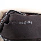 FENDI Mamma Baguette Zucchino Canvas & Leather Shoulder bag in Beige 26325