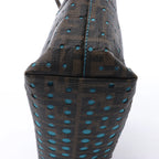 FENDI ZUCCa PVC Shoulder Bag in Brown x Blue 8BH223