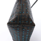 FENDI ZUCCa PVC Shoulder Bag in Brown x Blue 8BH223