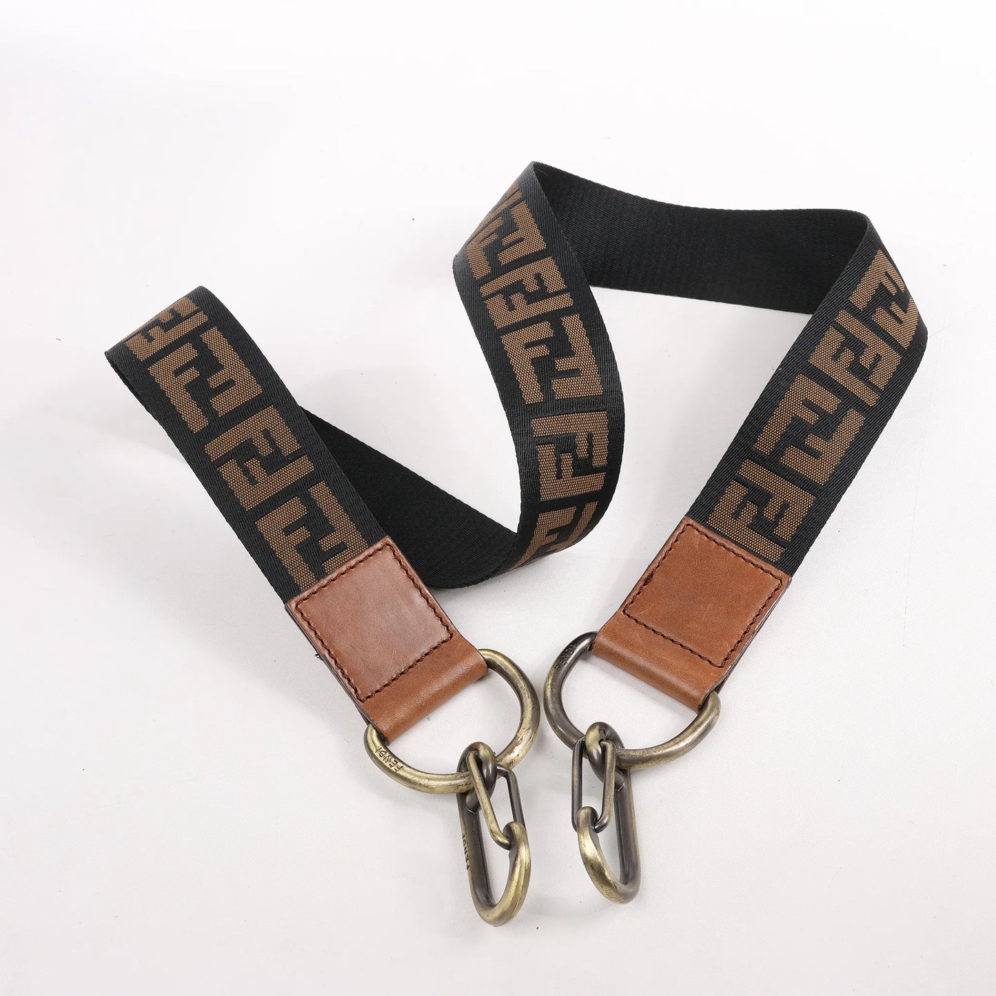 FENDI Zucca Canvas x Leder 2Way Handtasche in Braun 7VA158