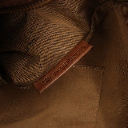 FENDI Zucca Canvas x Leder 2Way Handtasche in Braun 7VA158