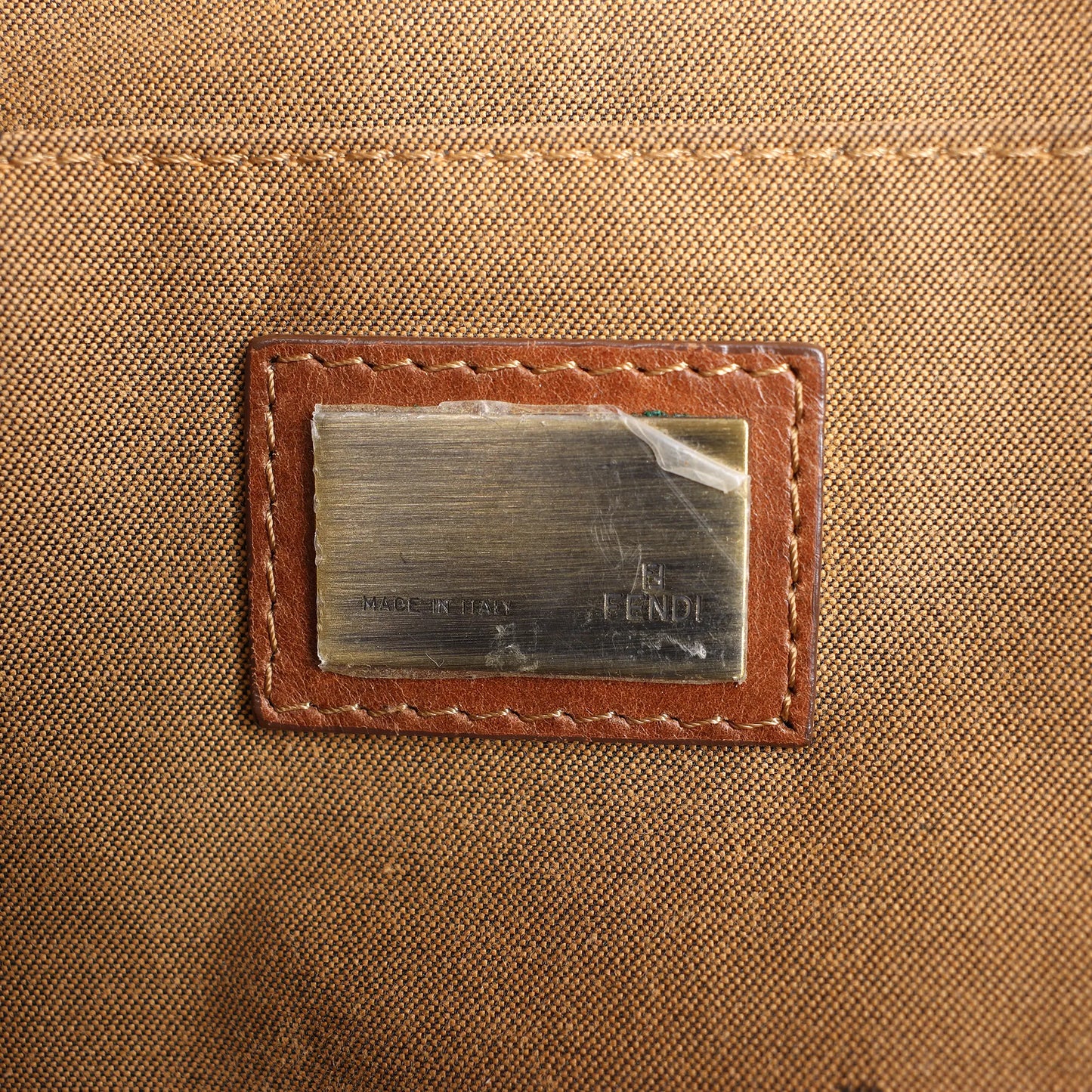 FENDI Zucca Canvas x Leder 2Way Handtasche in Braun 7VA158