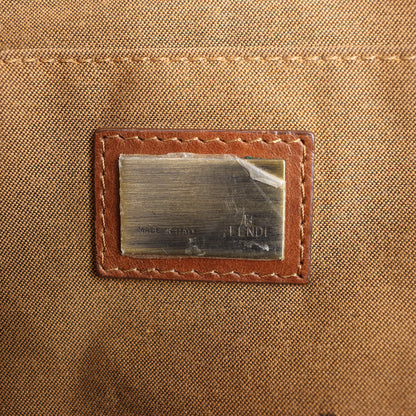 FENDI Zucca Canvas x Leder 2Way Handtasche in Braun 7VA158