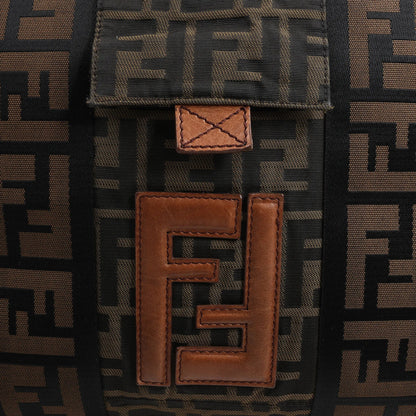 FENDI Zucca Canvas x Leder 2Way Handtasche in Braun 7VA158