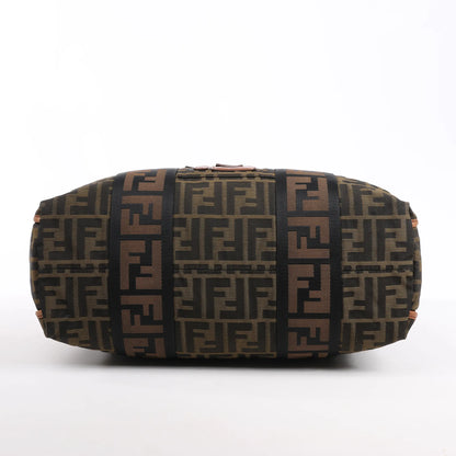 FENDI Zucca Canvas x Leder 2Way Handtasche in Braun 7VA158