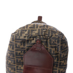 Bolsa de viaje FENDI Zucca de lona y piel en marrón