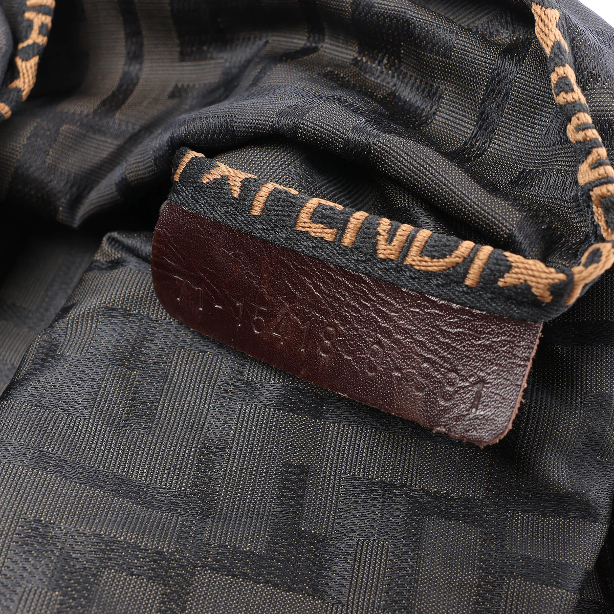 FENDI Zucca Canvas x Leather Travel Bag in Brown