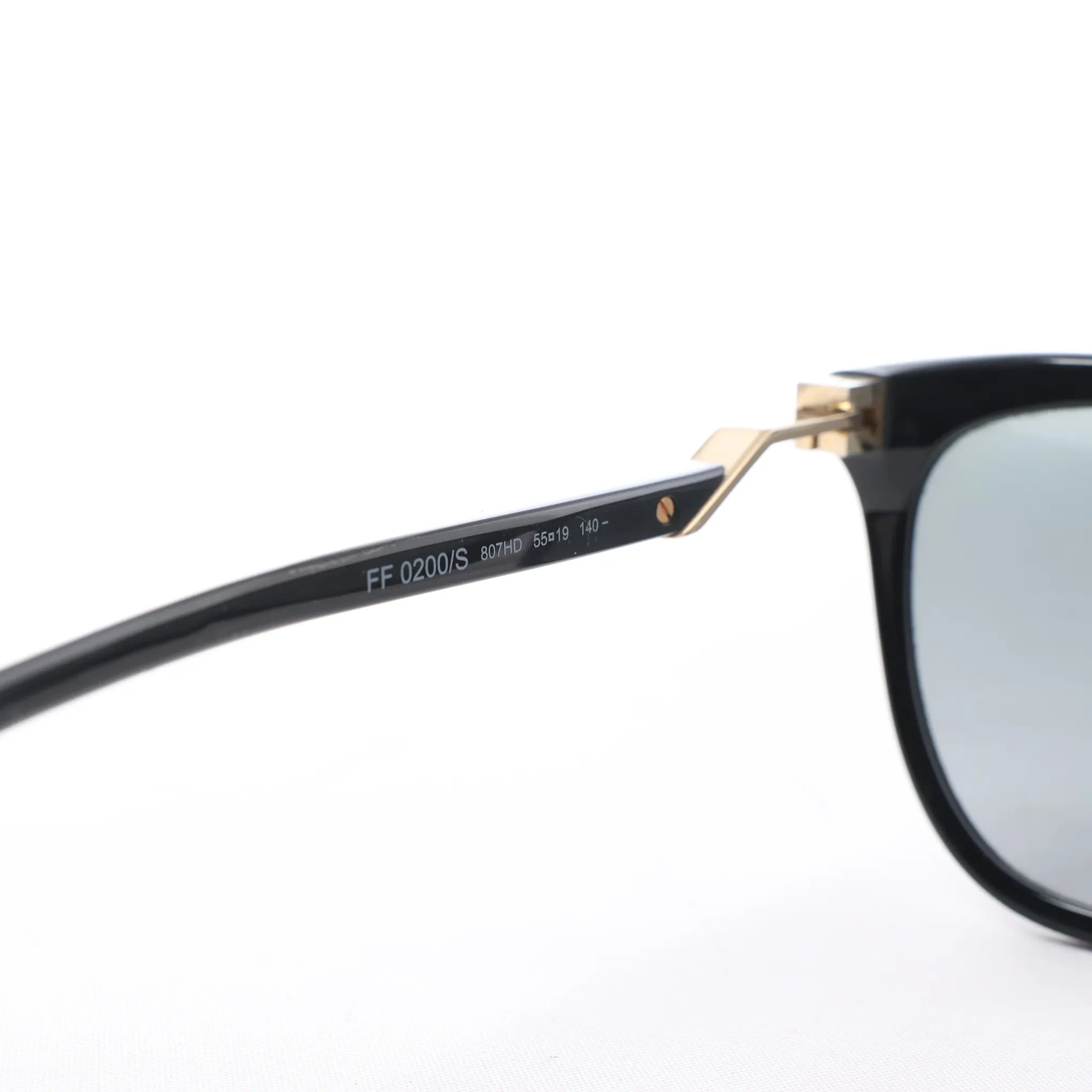 Fendi Zucca FF Logo Wayfarer Sunglasses in Black