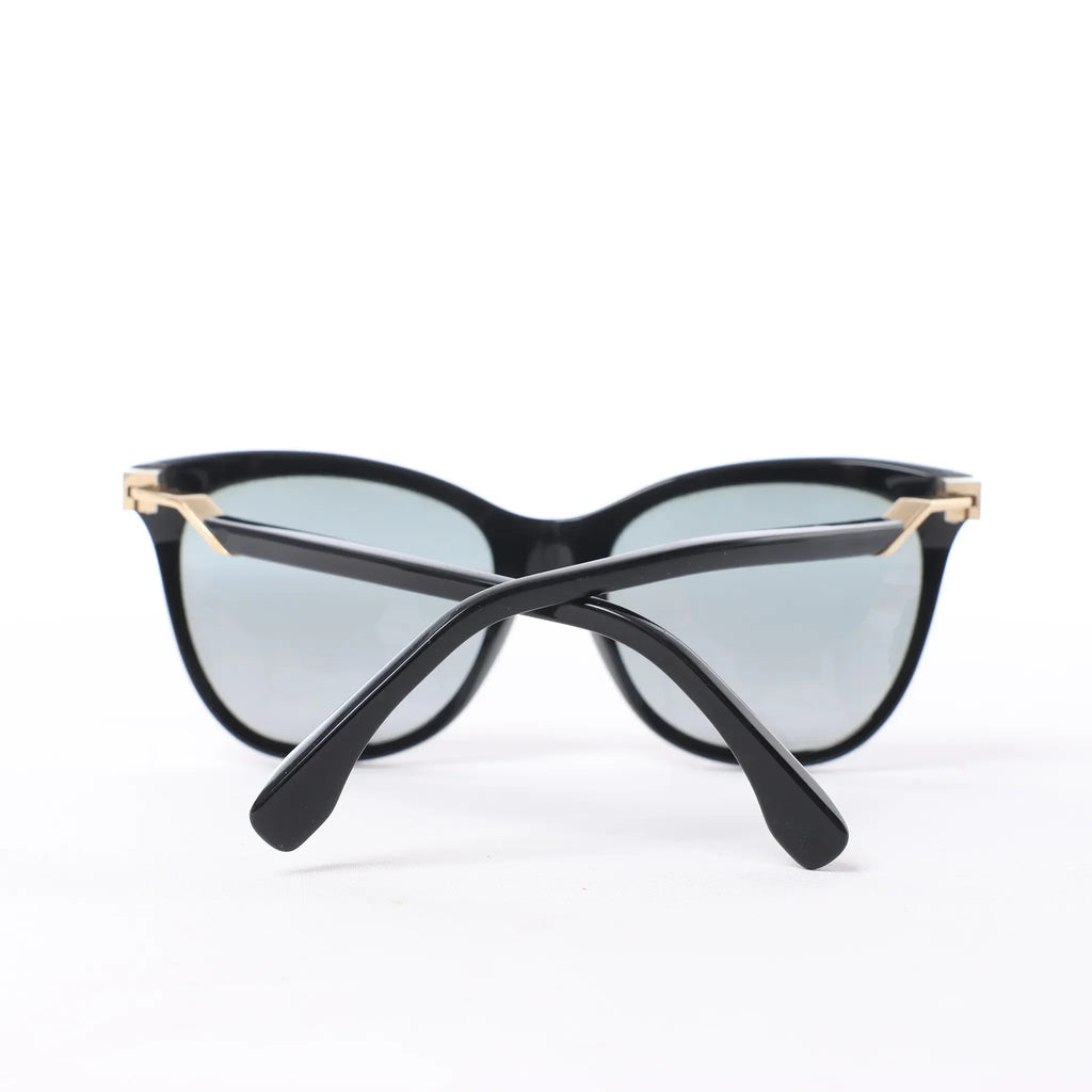 Fendi Zucca FF Logo Wayfarer Sunglasses in Black
