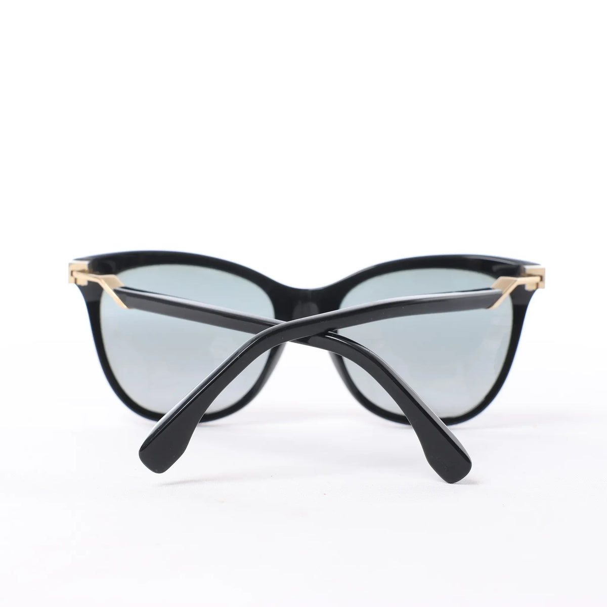 Fendi Zucca FF Logo Wayfarer Sunglasses in Black