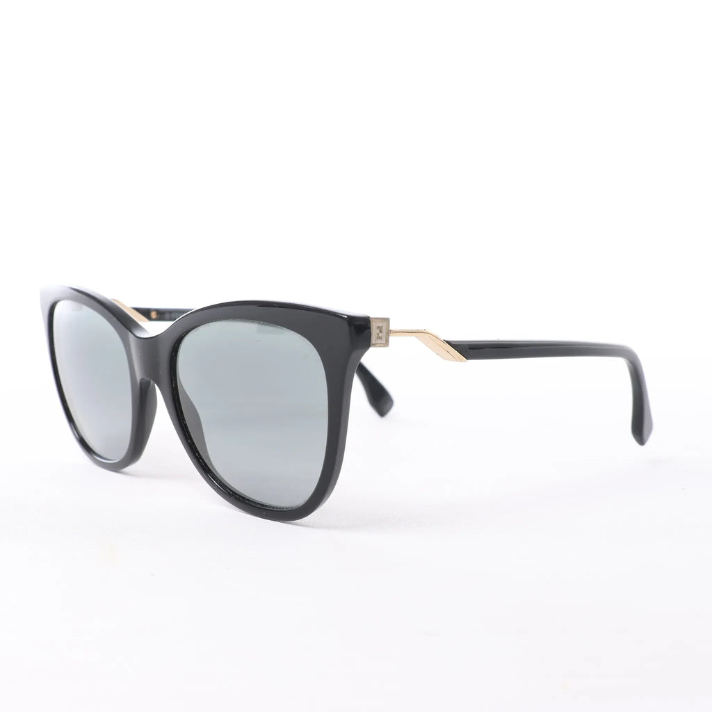 Fendi Zucca FF Logo Wayfarer Sunglasses in Black