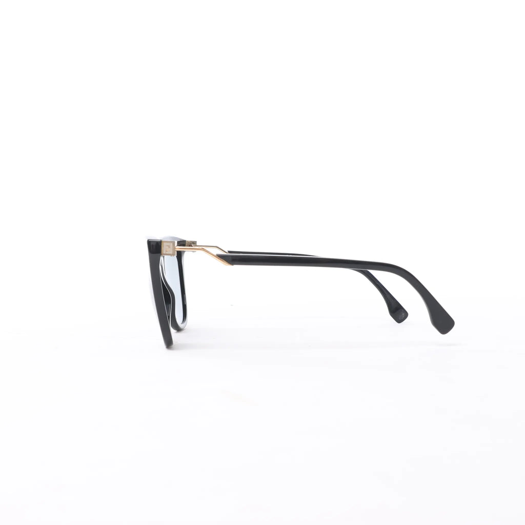 Fendi Zucca FF Logo Wayfarer Sunglasses in Black