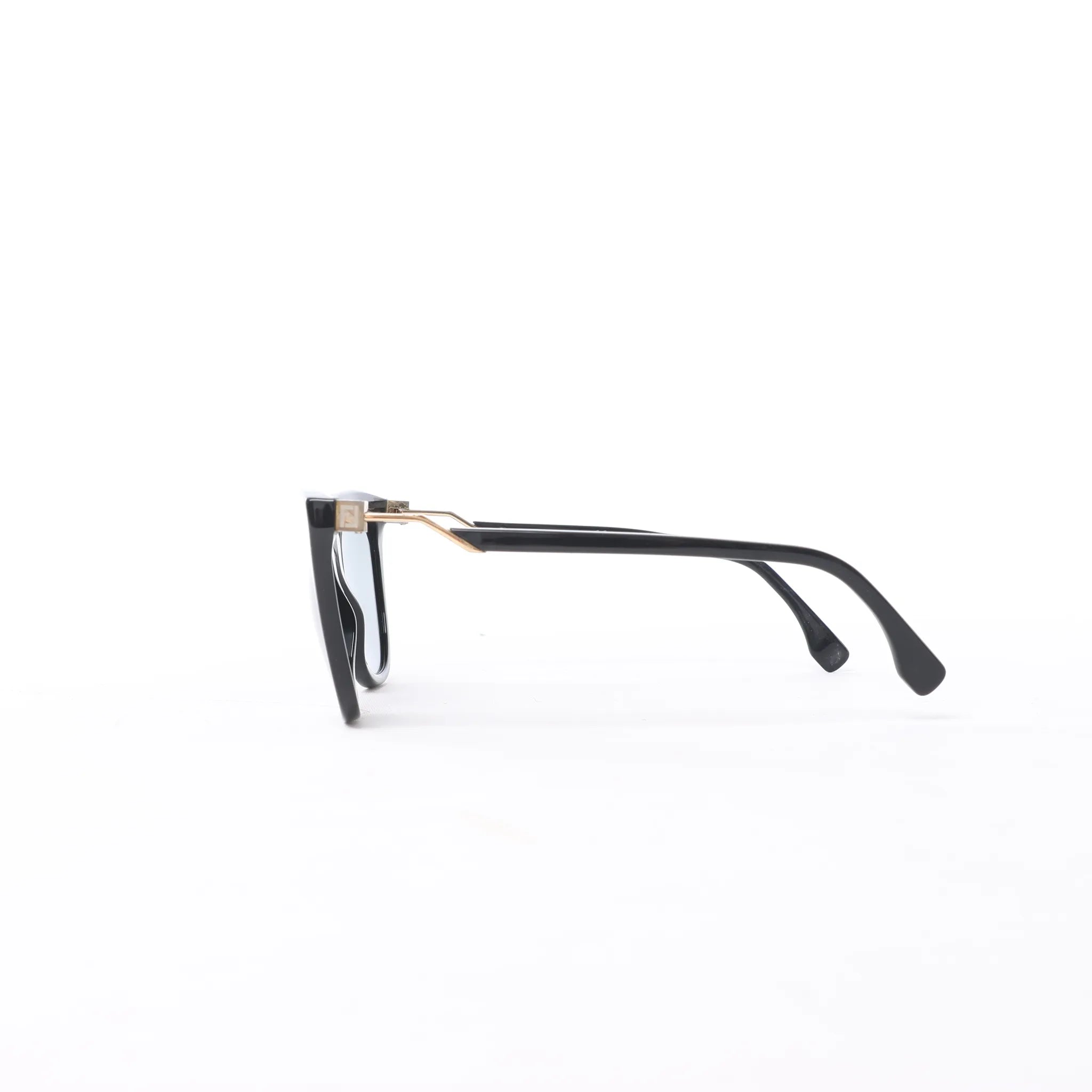 Fendi Zucca FF Logo Wayfarer Sunglasses in Black